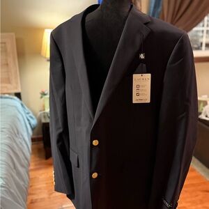 Ralph Lauren Men's Navy Blazer with Gold Buttons